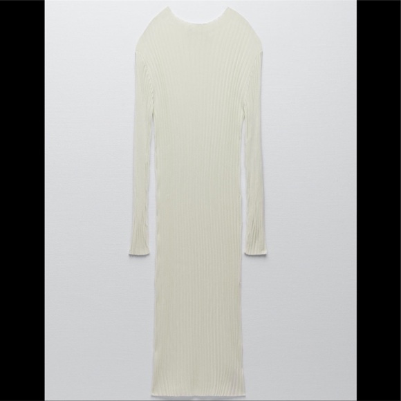 NEW Zara limited edition transparent green dress midi - Picture 4 of 9